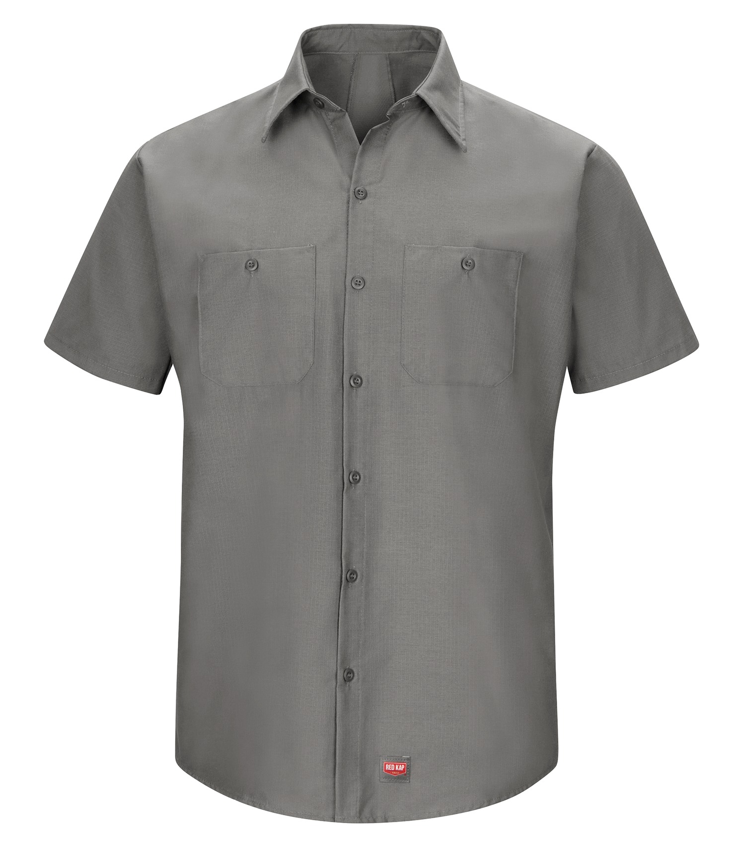 Red Kapᴹᴰ RED KAPᴹᴰ CHEMISE DE TRAVAIL À MANCHES COURTES AVEC MIMIXᴹᶜ - SX20 Grey