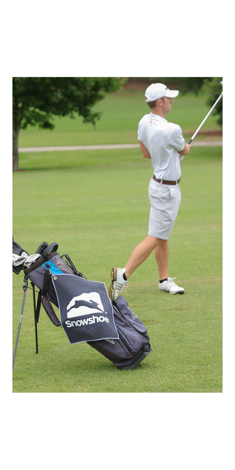 Microfiber Waffle Golf Towel - MW18CGSL White