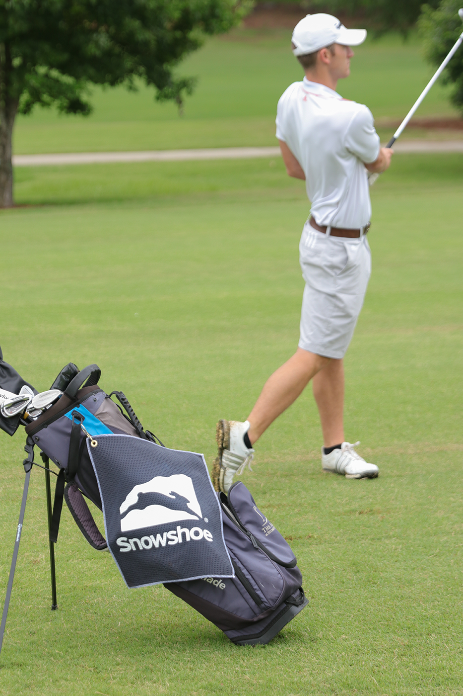 Microfiber Waffle Golf Towel - MW18CGSL White