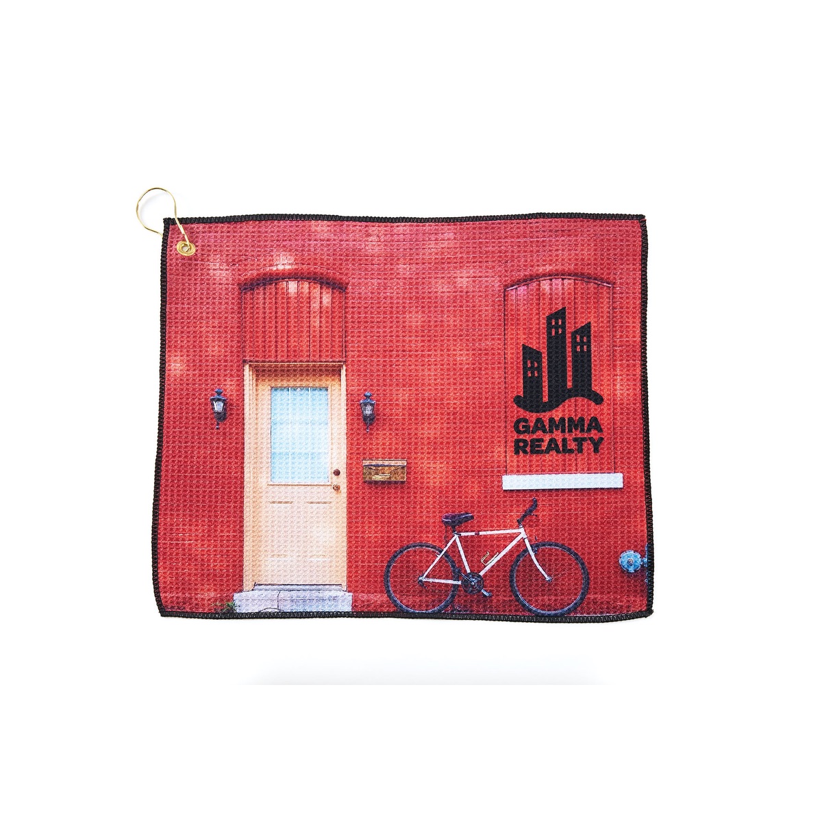 Microfiber Waffle Golf Towel - MW18CGSL White