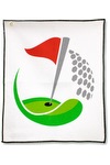 Microfiber Waffle Golf Towel - MW18CGSL white