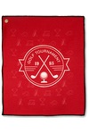 Microfiber Waffle Golf Towel - MW18CGSL red