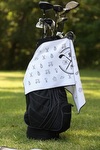 Microfiber Waffle Golf Towel - MW40CGSL Black
