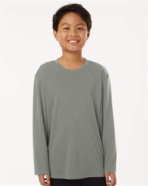 AllPro Youth Pro-Lock Performance Long Sleeve T-Shirt - 48400Y Greystone