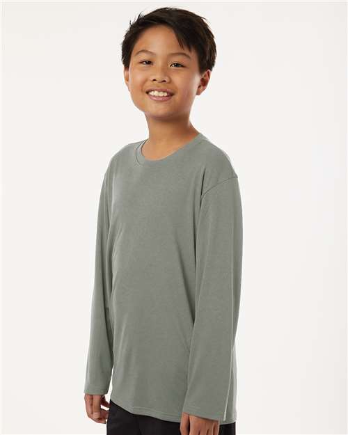 AllPro Youth Pro-Lock Performance Long Sleeve T-Shirt - 48400Y Greystone