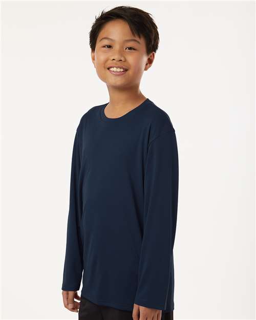 AllPro Youth Pro-Lock Performance Long Sleeve T-Shirt - 48400Y Navy