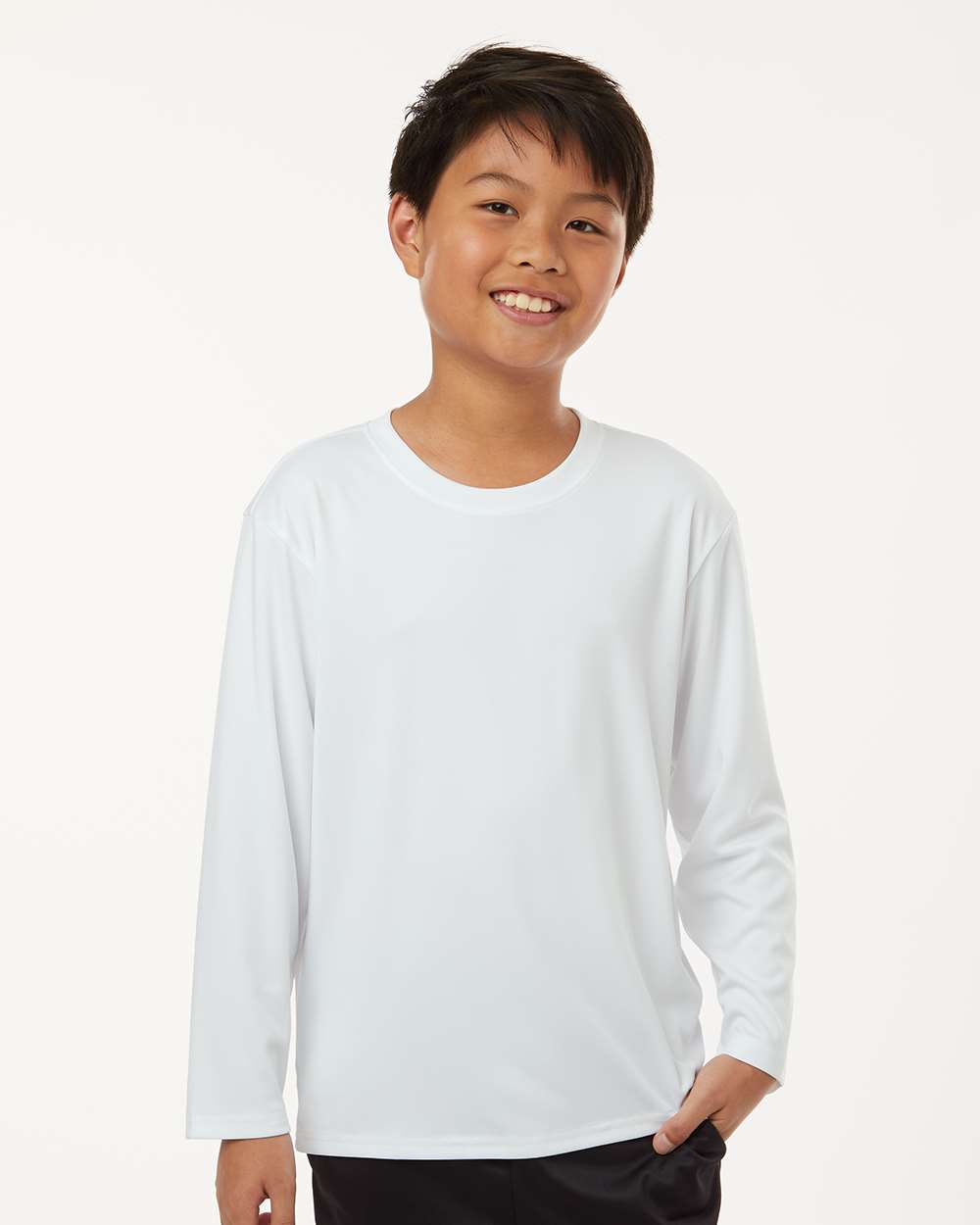 AllPro Youth Pro-Lock Performance Long Sleeve T-Shirt - 48400Y White