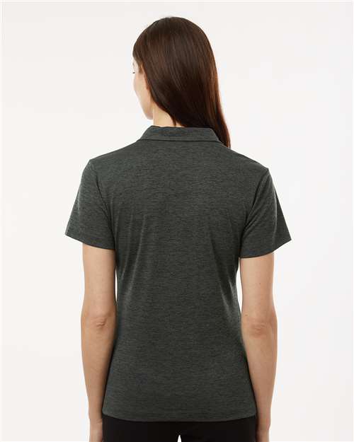 AllPro Women's Pro-Lock Performance Mélange Polo - 4HM00L Black Melange