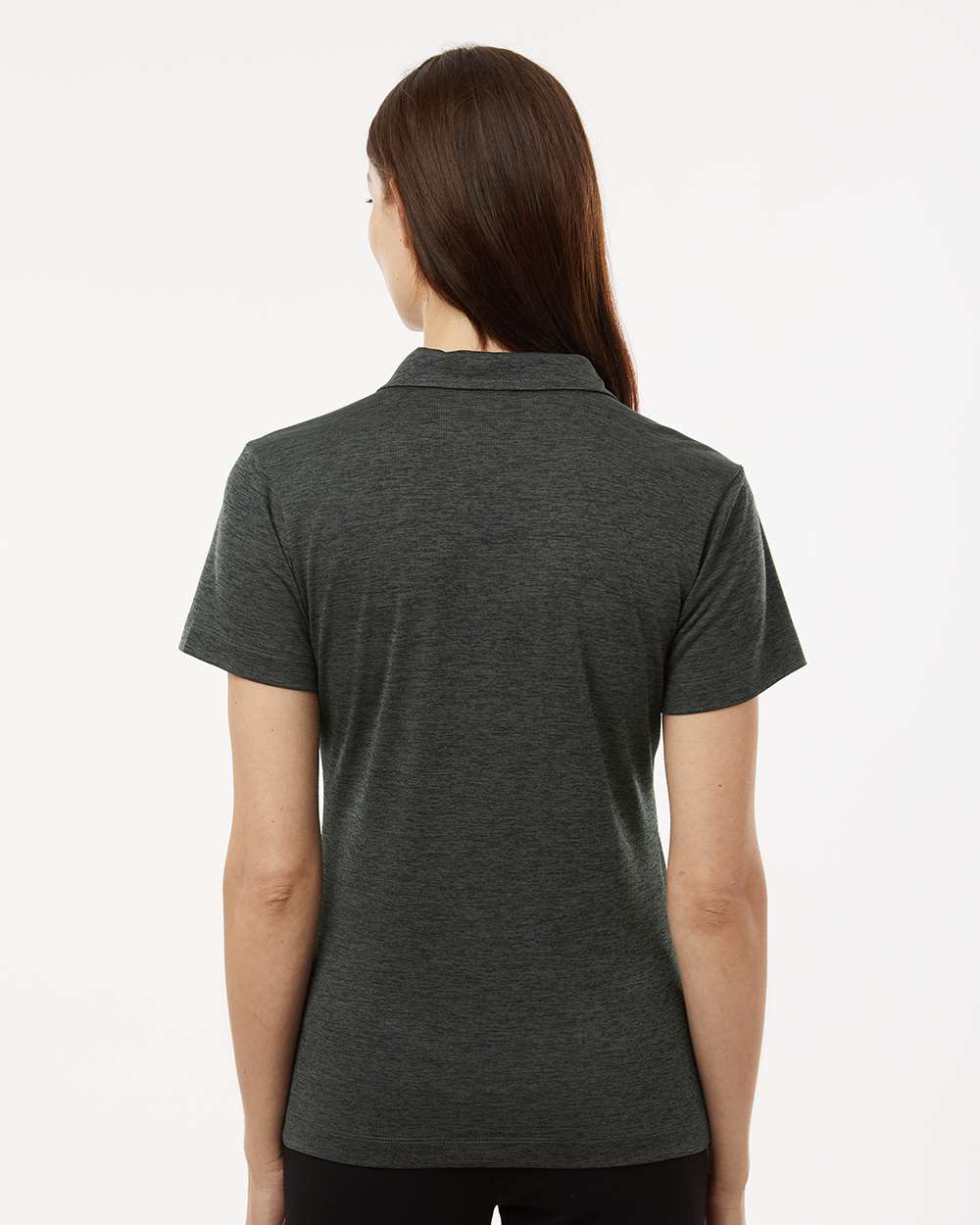 AllPro Women's Pro-Lock Performance Mélange Polo - 4HM00L Black Melange