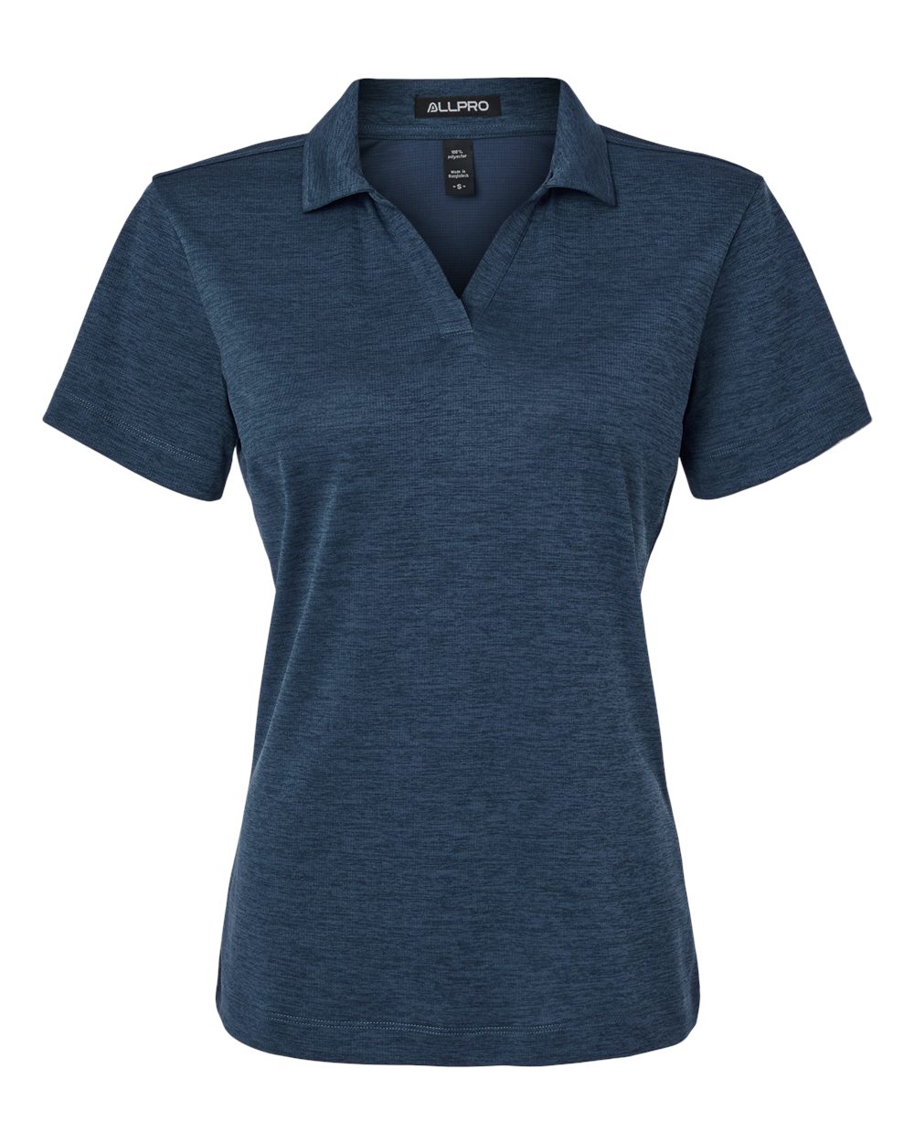 AllPro Women's Pro-Lock Performance Mélange Polo - 4HM00L Navy Melange