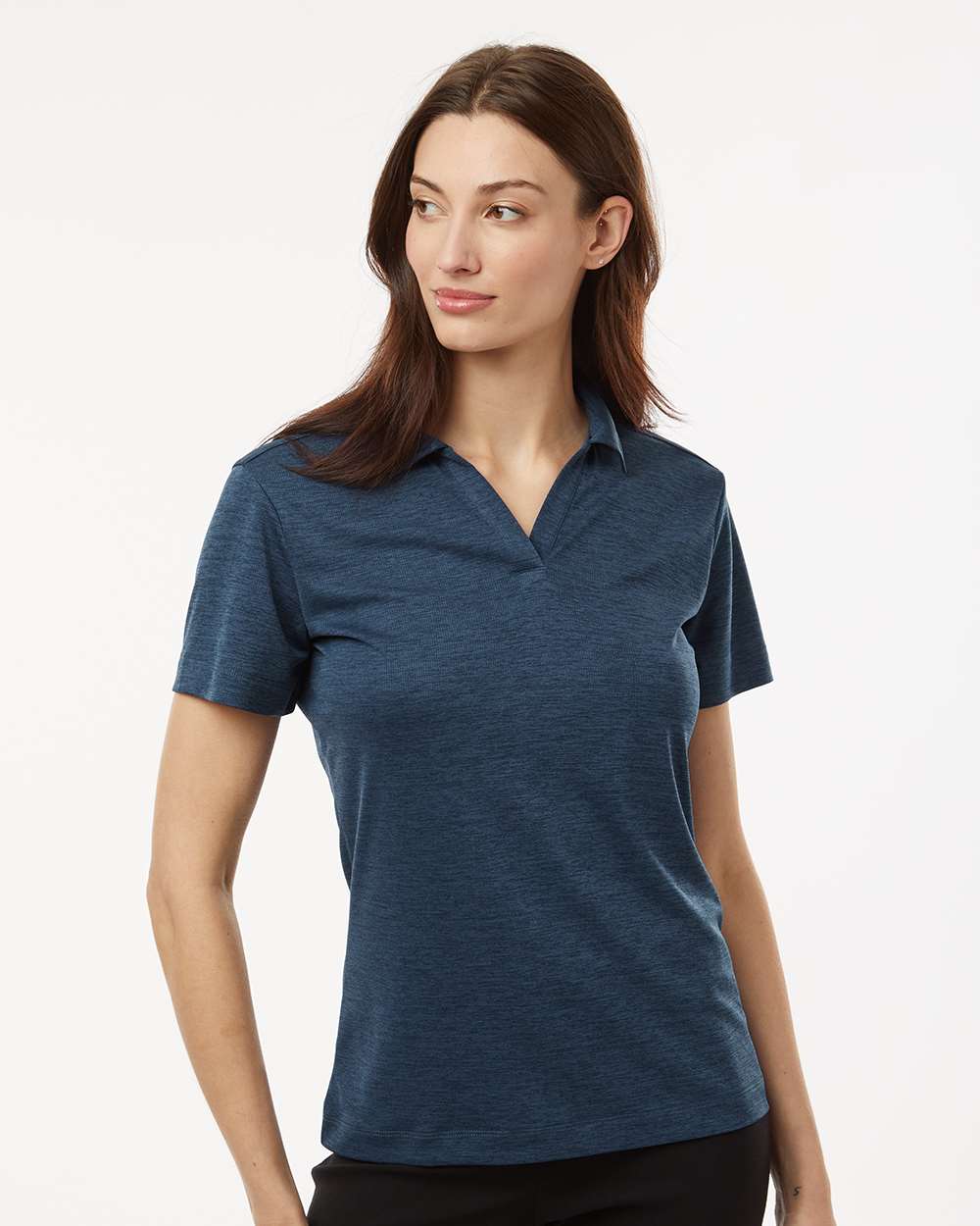 AllPro Women's Pro-Lock Performance Mélange Polo - 4HM00L Navy Melange