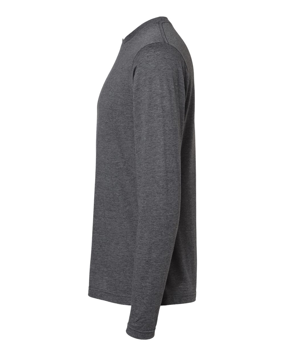 M&O Poly-Blend Long Sleeve T-Shirt - 3520 - 3520M Heather Charcoal