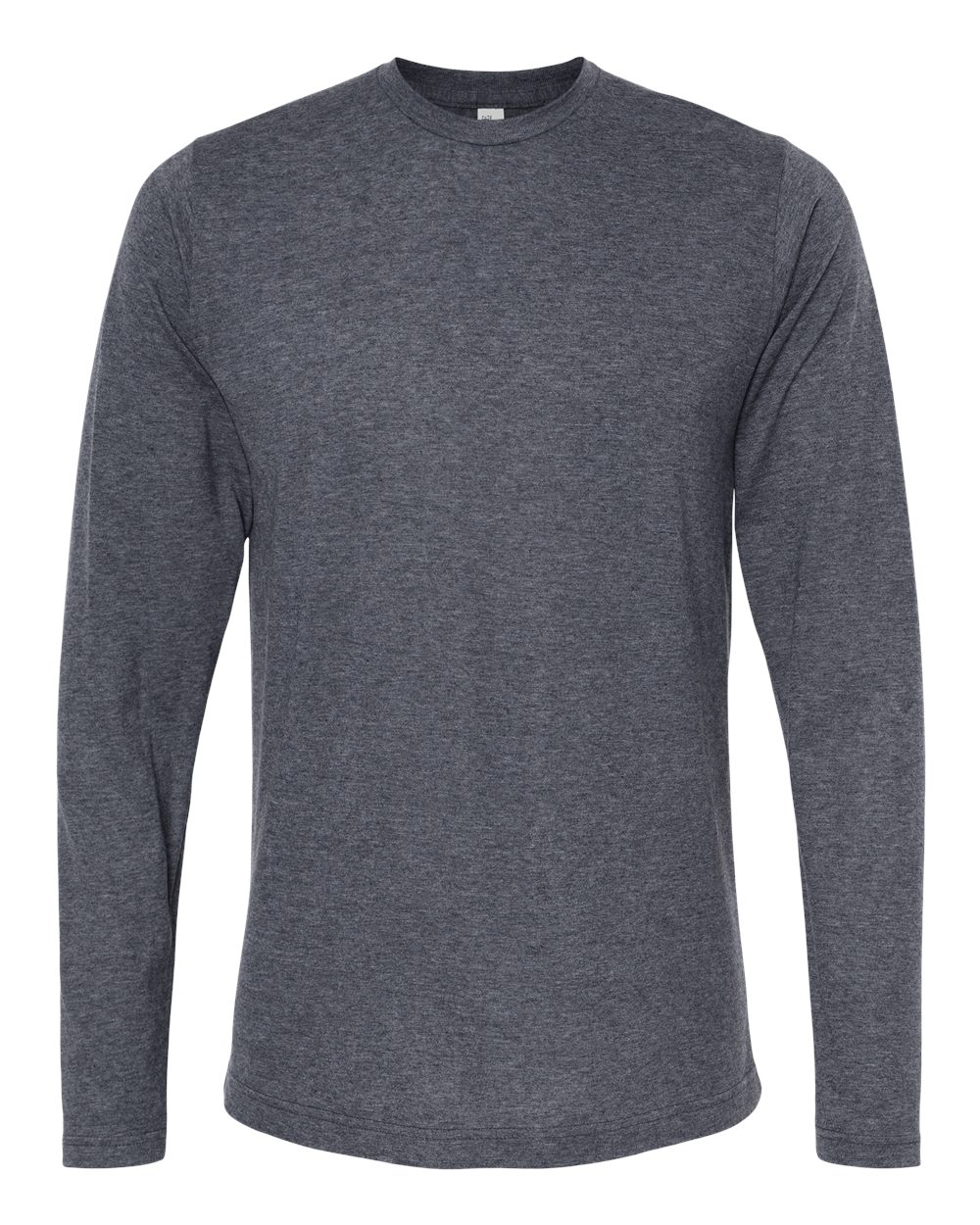 M&O Poly-Blend Long Sleeve T-Shirt - 3520 - 3520M Heather Navy