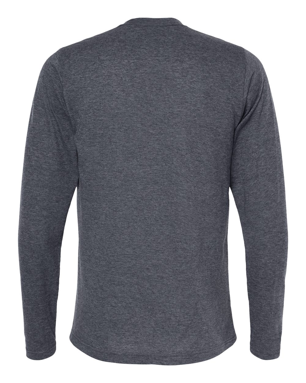 M&O Poly-Blend Long Sleeve T-Shirt - 3520 - 3520M Heather Navy