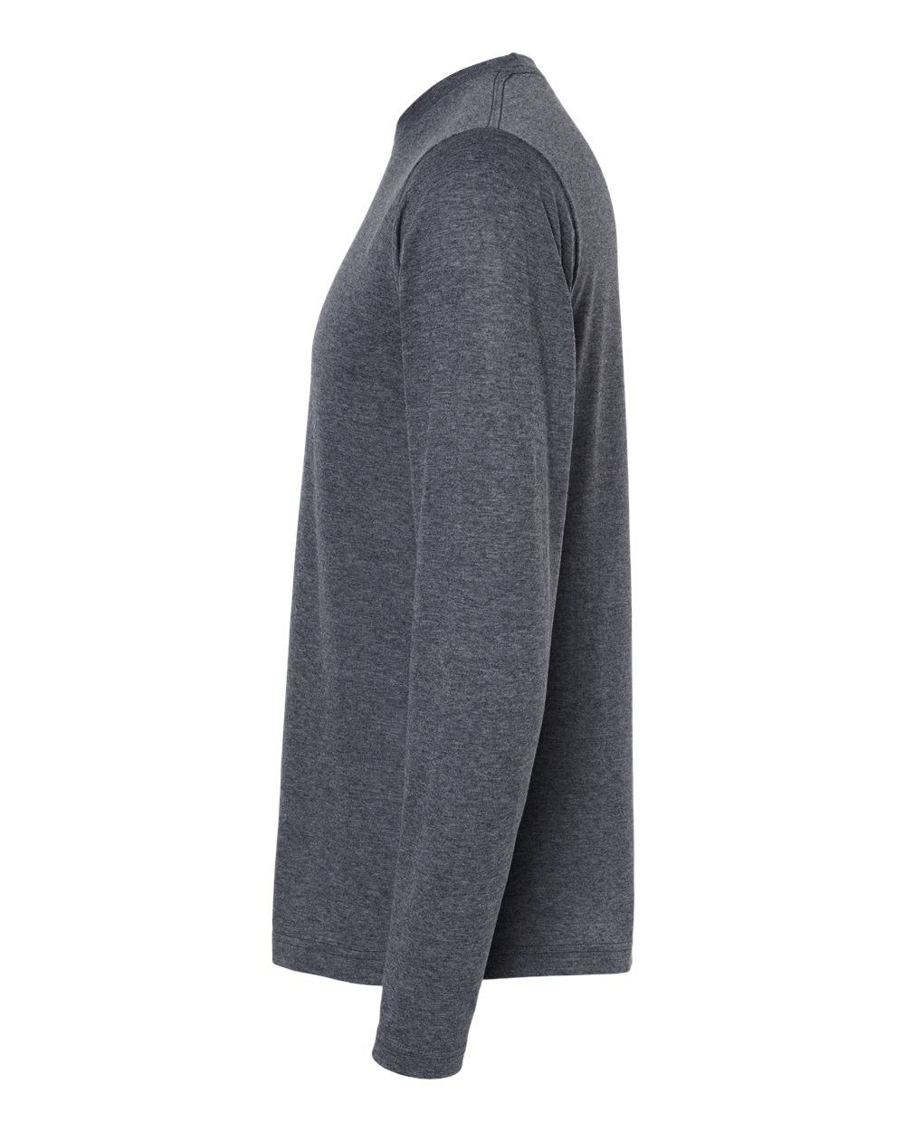 M&O Poly-Blend Long Sleeve T-Shirt - 3520 - 3520M Heather Navy