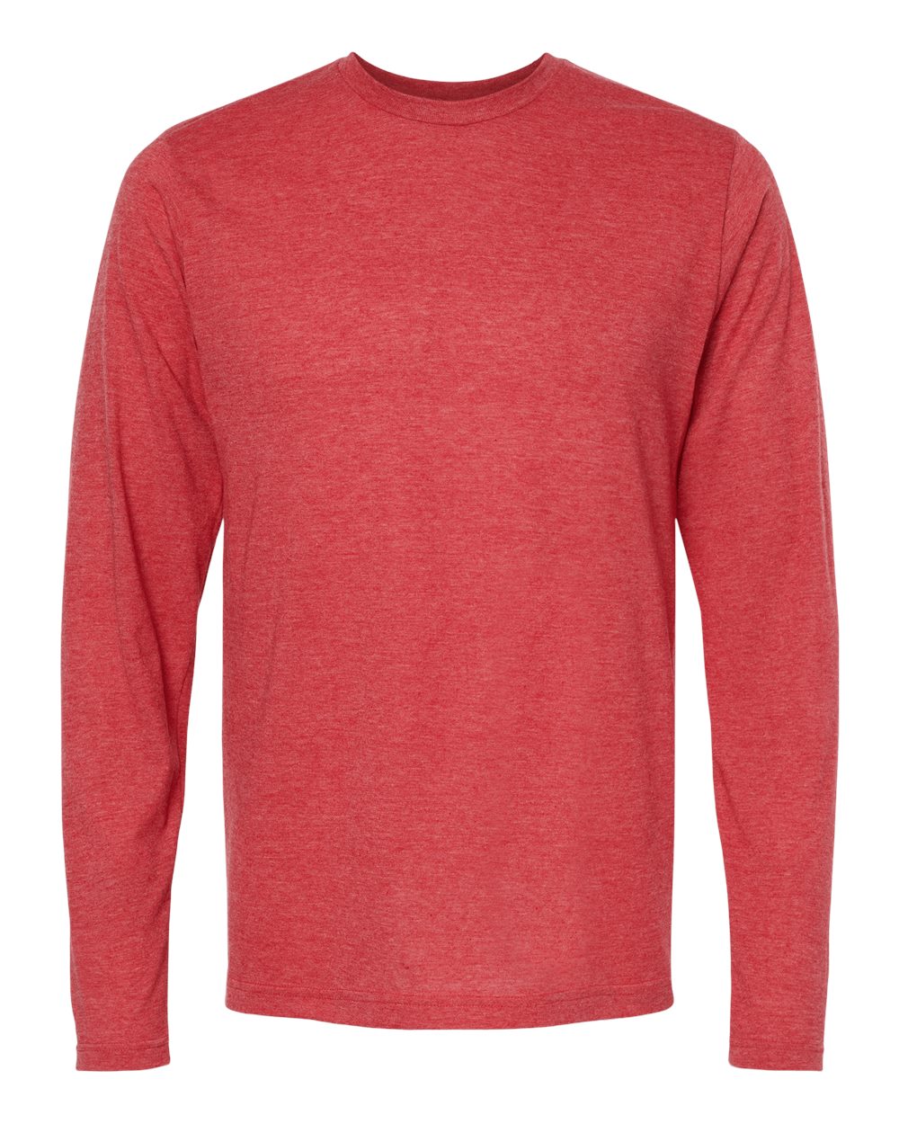 M&O Poly-Blend Long Sleeve T-Shirt - 3520 - 3520M Heather Red