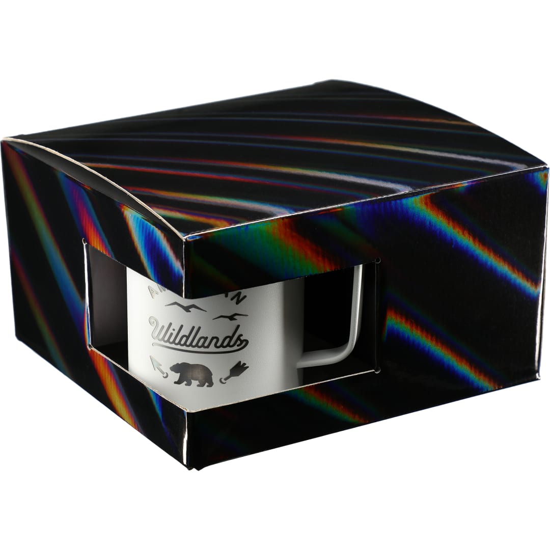 Rover Camp Mug 14oz Powder coated 4 in 1 Gift Set - 1628-62 White