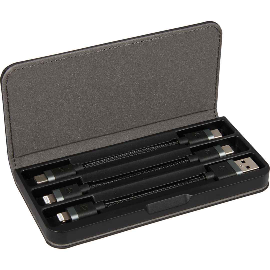 mophie mophie Cable Travel Kit - 7124-28 Black