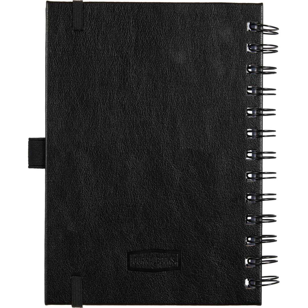 5” x 7” FSC&#174; Recycled Morano Spiral Journal - 2900-58 Black
