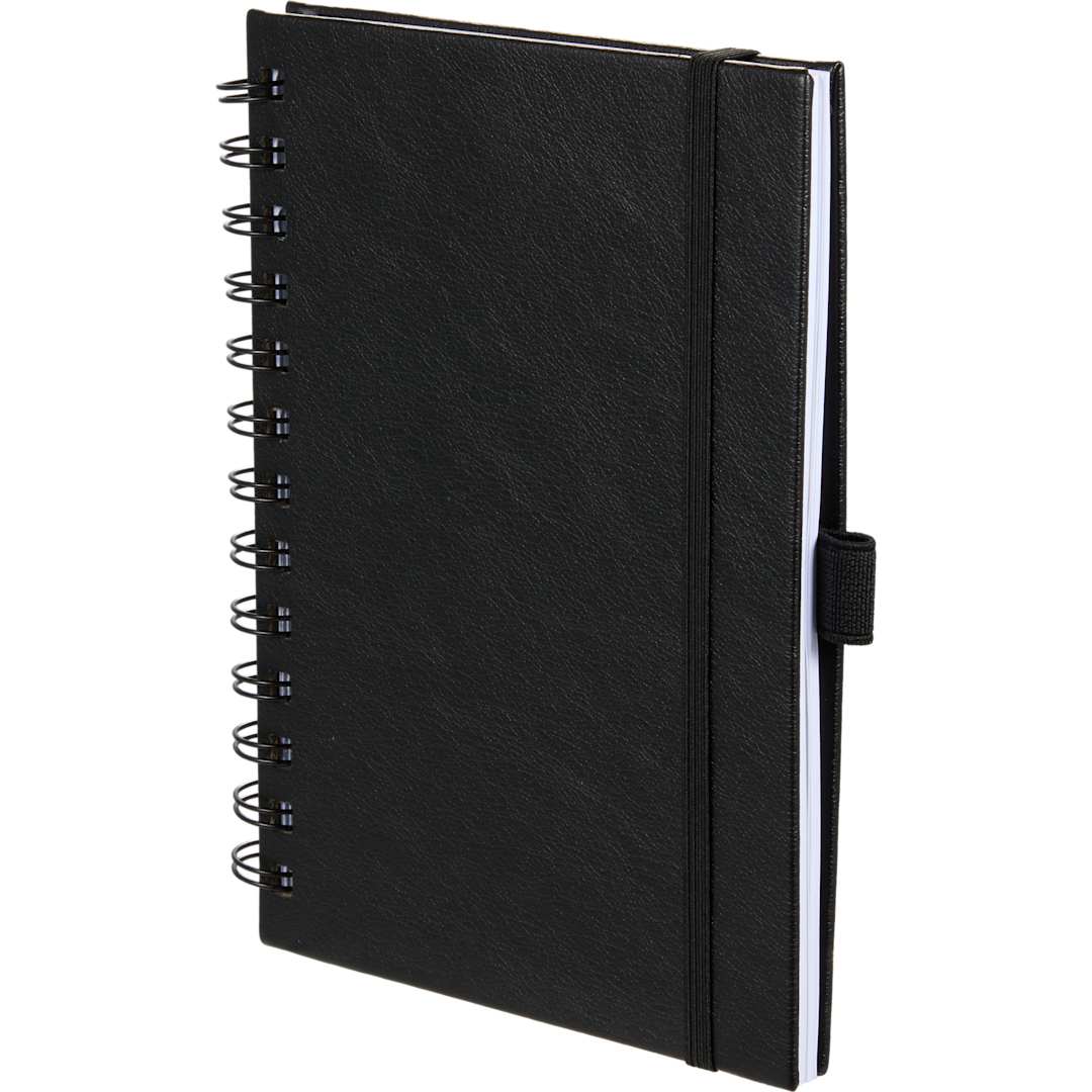 5” x 7” FSC® Recycled Morano Spiral Journal - 2900-58 Black