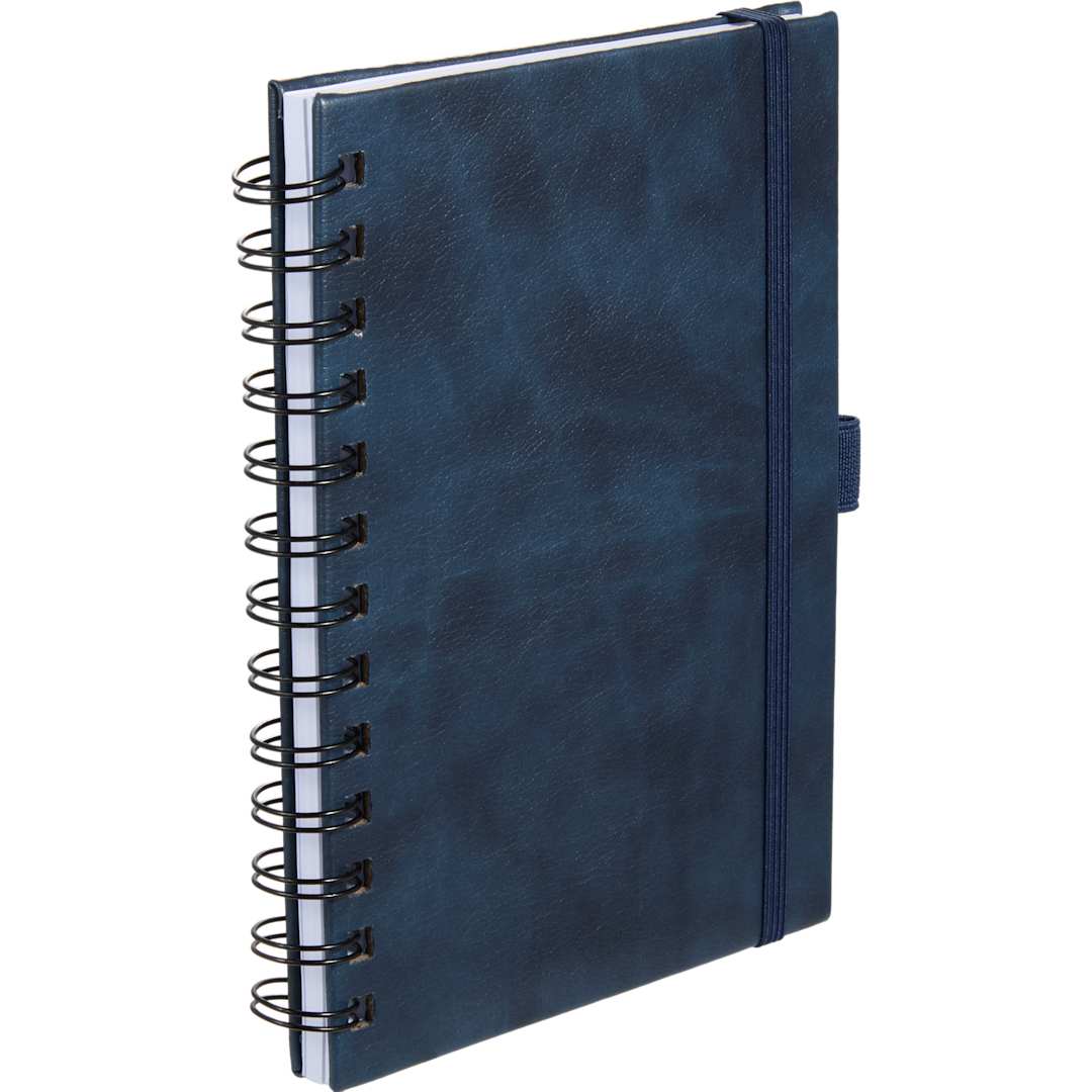 5” x 7” FSC® Recycled Morano Spiral Journal - 2900-58 Blue