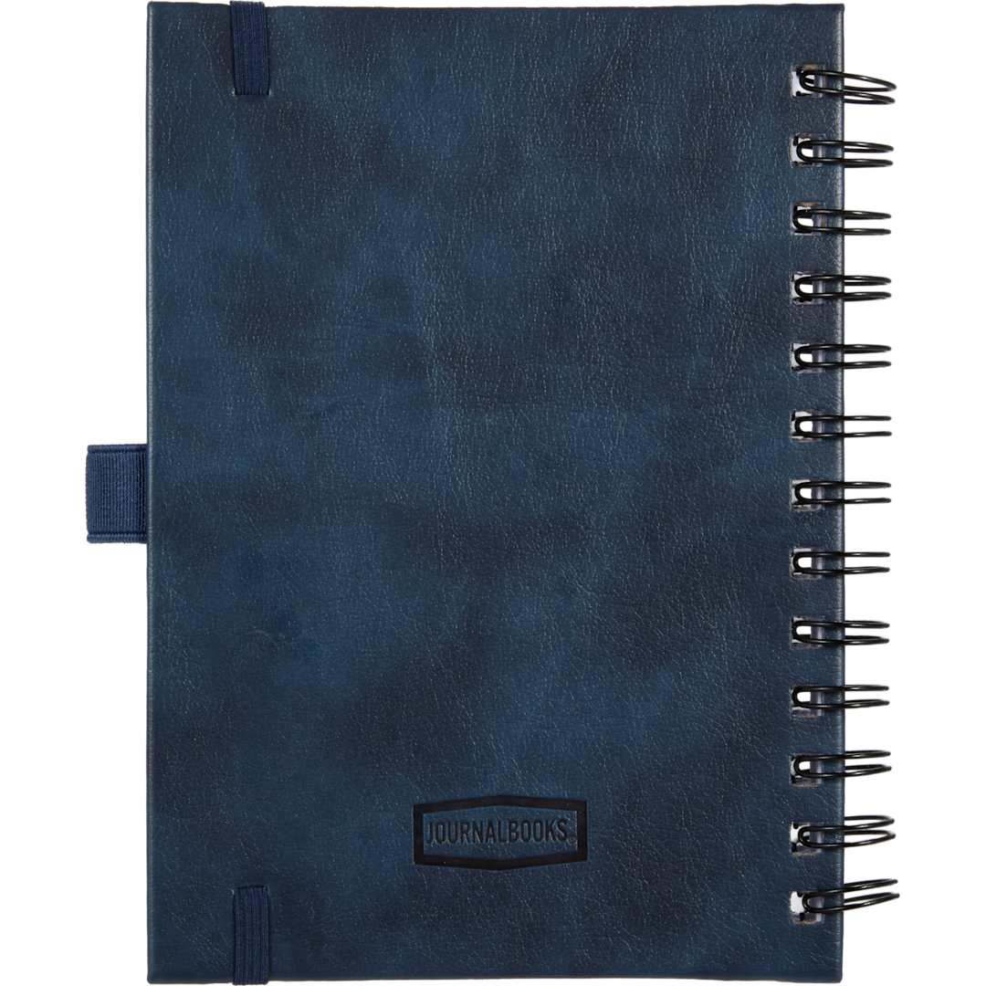 5” x 7” FSC® Recycled Morano Spiral Journal - 2900-58 Blue