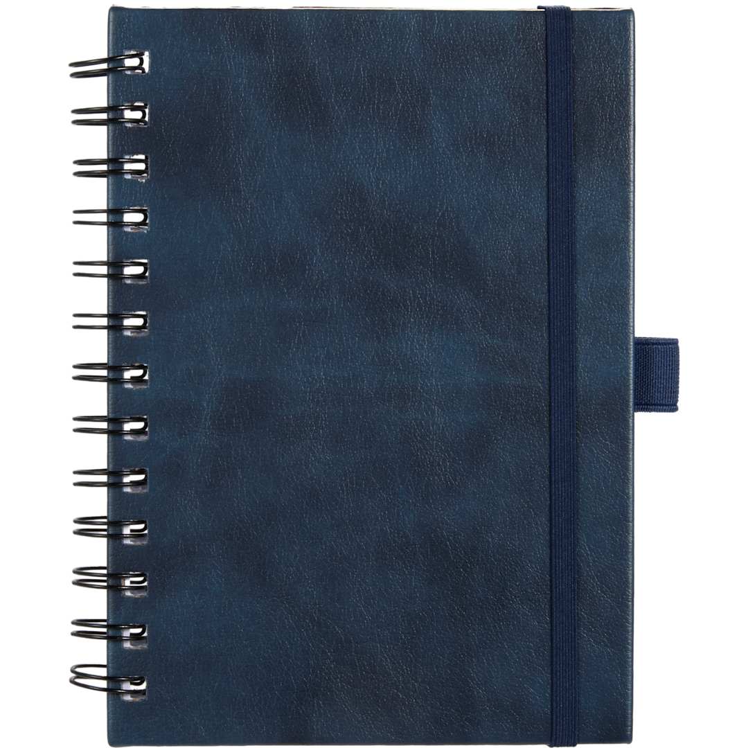 5” x 7” FSC® Recycled Morano Spiral Journal - 2900-58 Blue