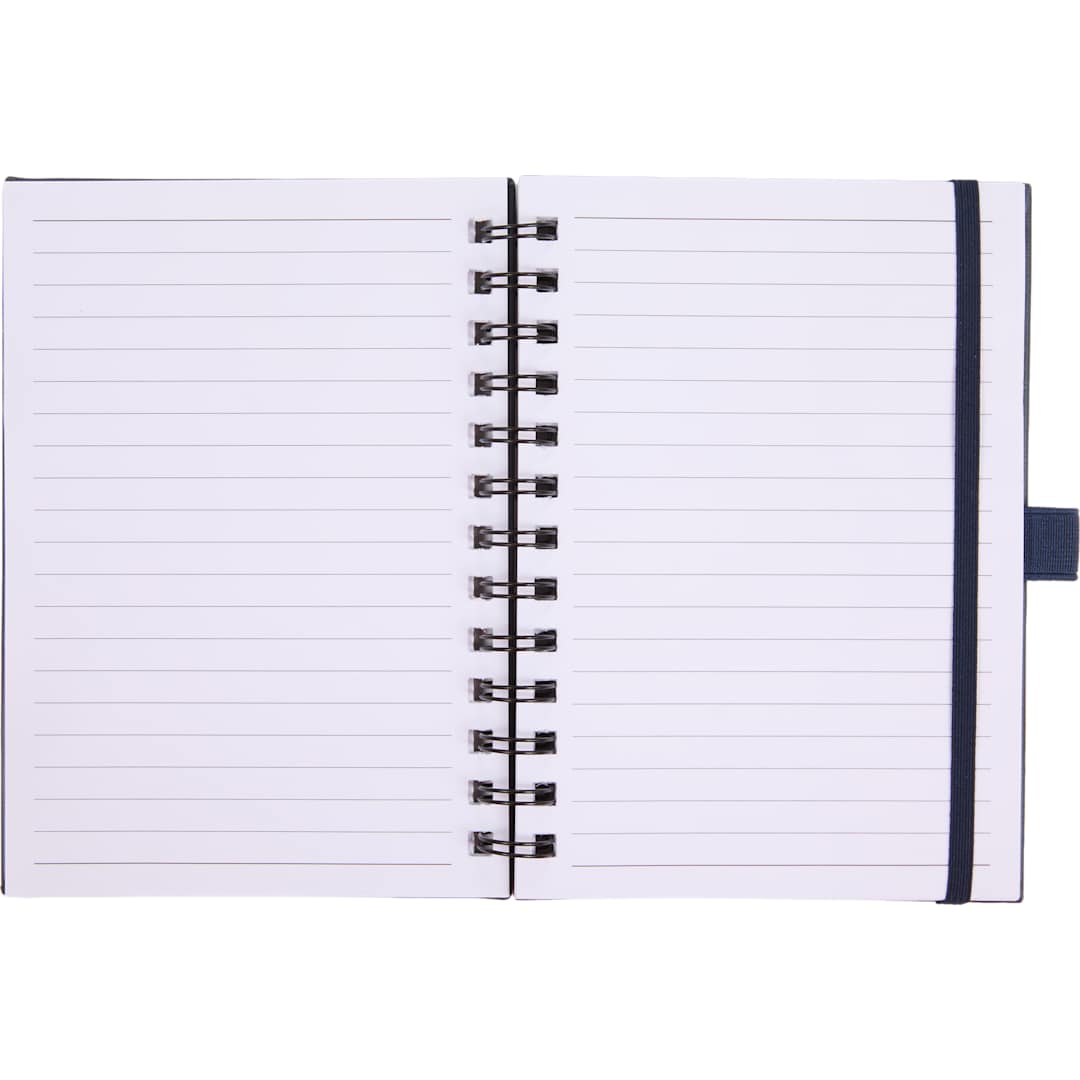 5” x 7” FSC® Recycled Morano Spiral Journal - 2900-58 Blue