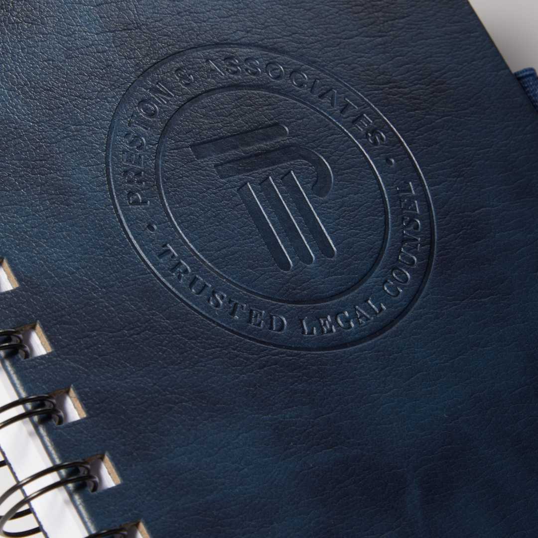 5” x 7” FSC® Recycled Morano Spiral Journal - 2900-58 Blue