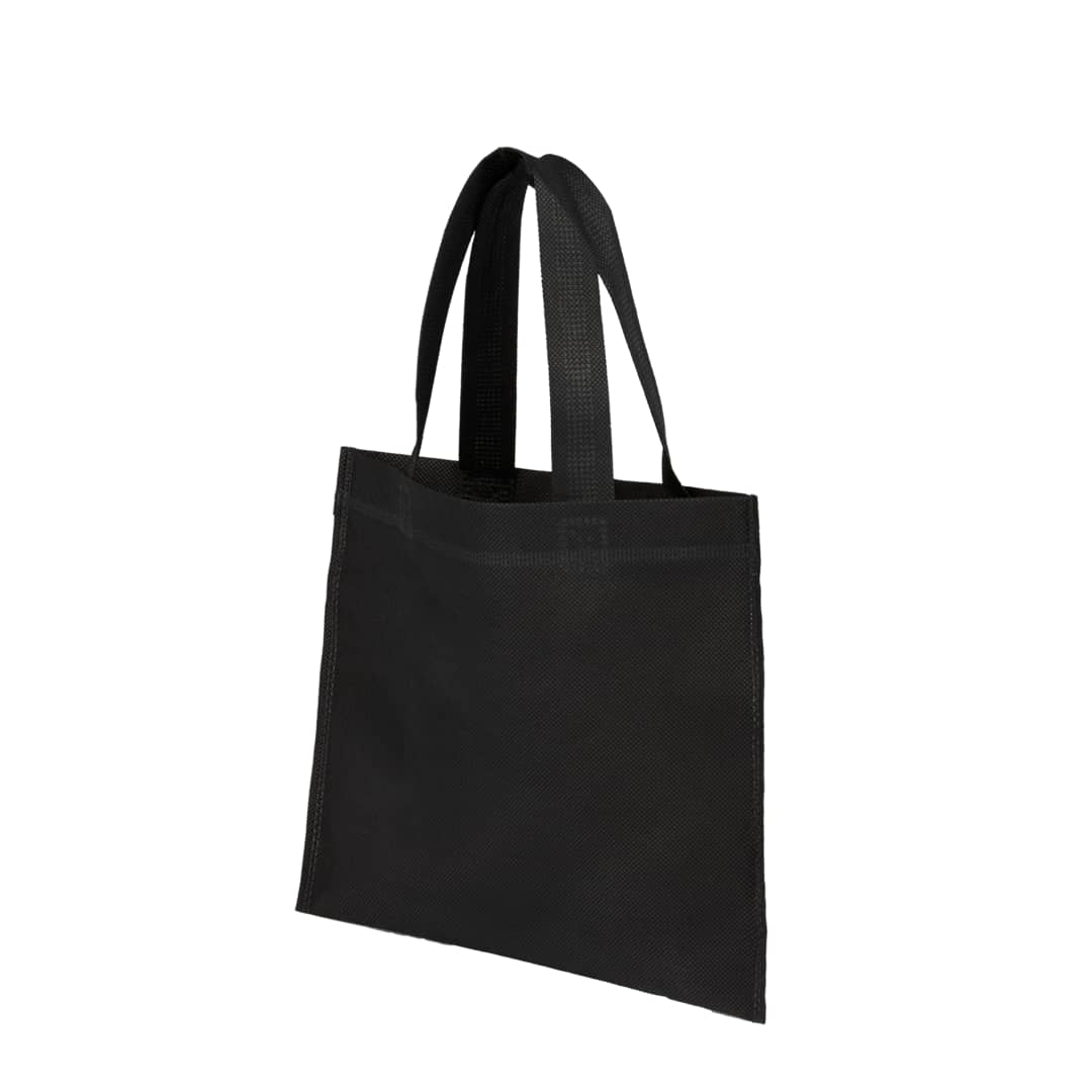Mini Non-Woven Heat Sealed Tote - SM-5230 Black