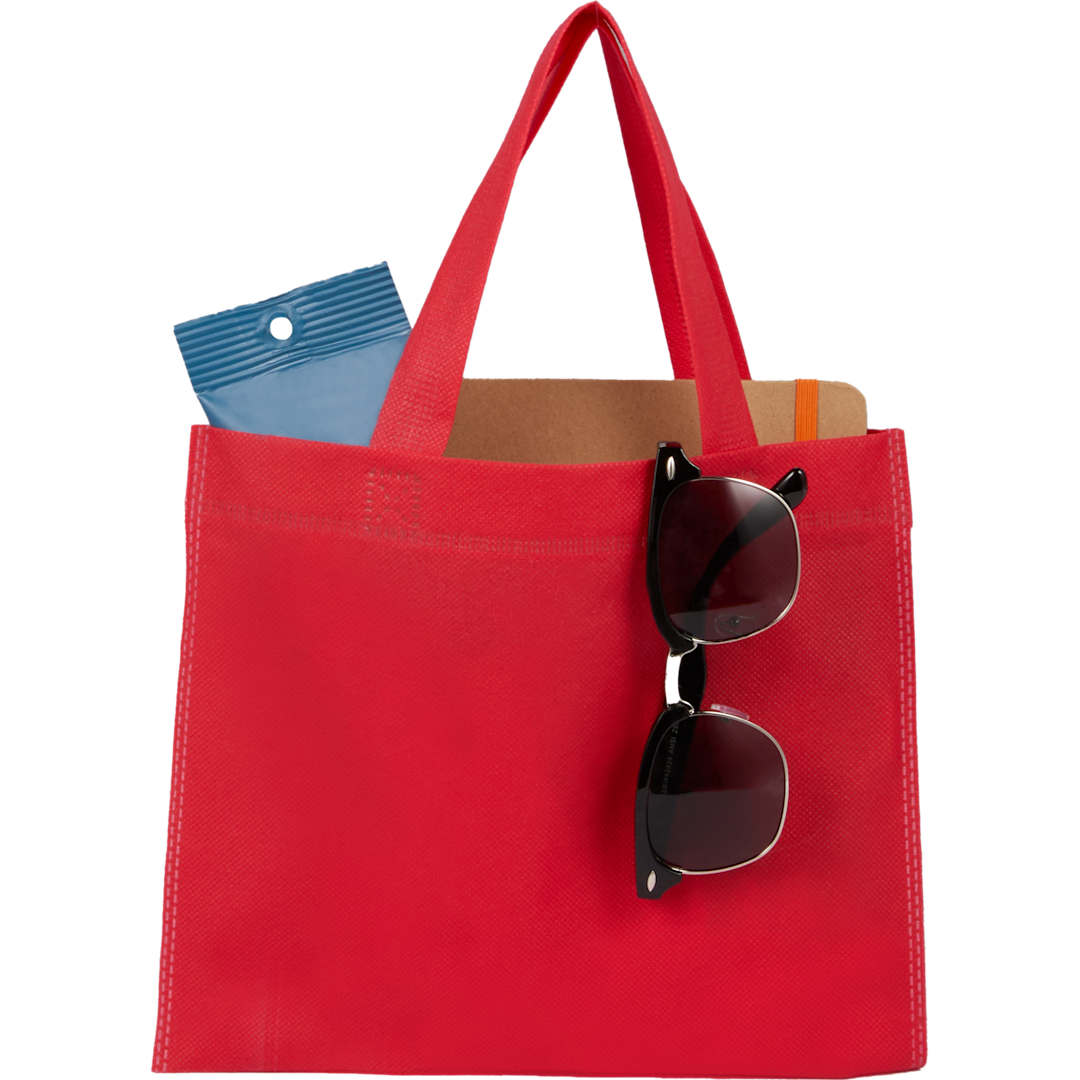 Mini Non-Woven Heat Sealed Tote - SM-5230 Red