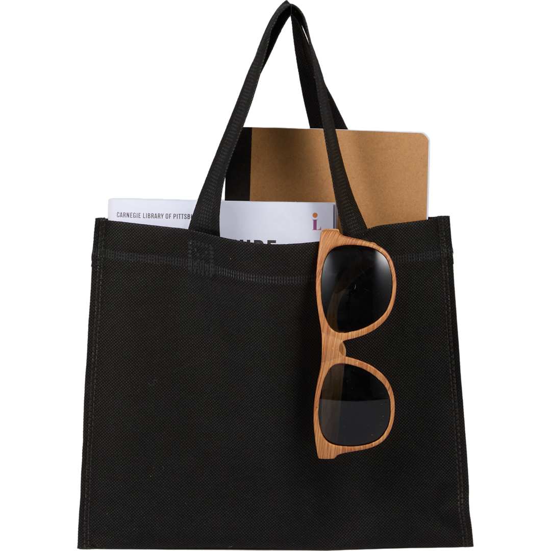 Bullet Mini Non-Woven Heat Sealed Tote - SM-5230 Black