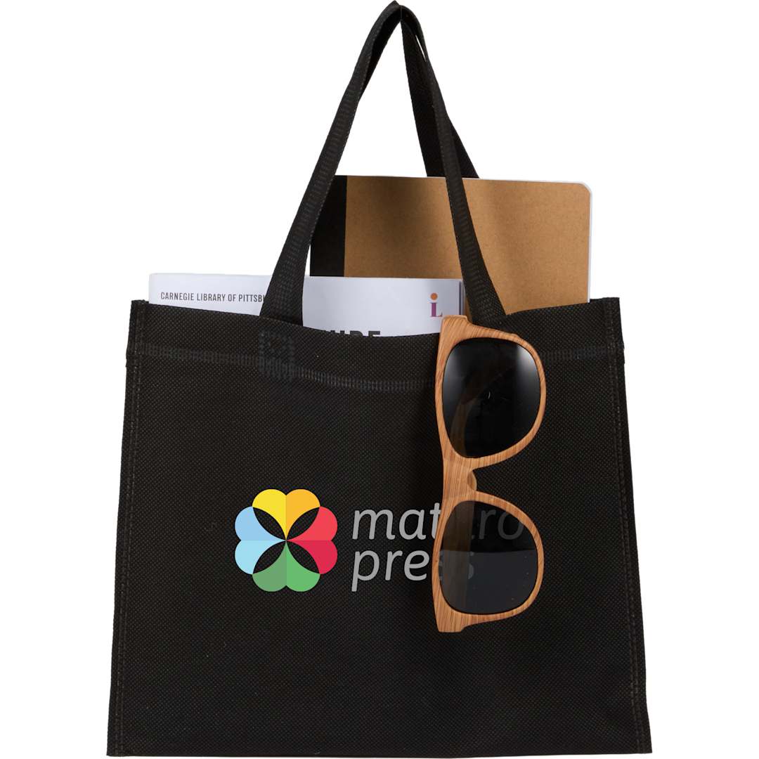 Bullet Mini Non-Woven Heat Sealed Tote - SM-5230 Black