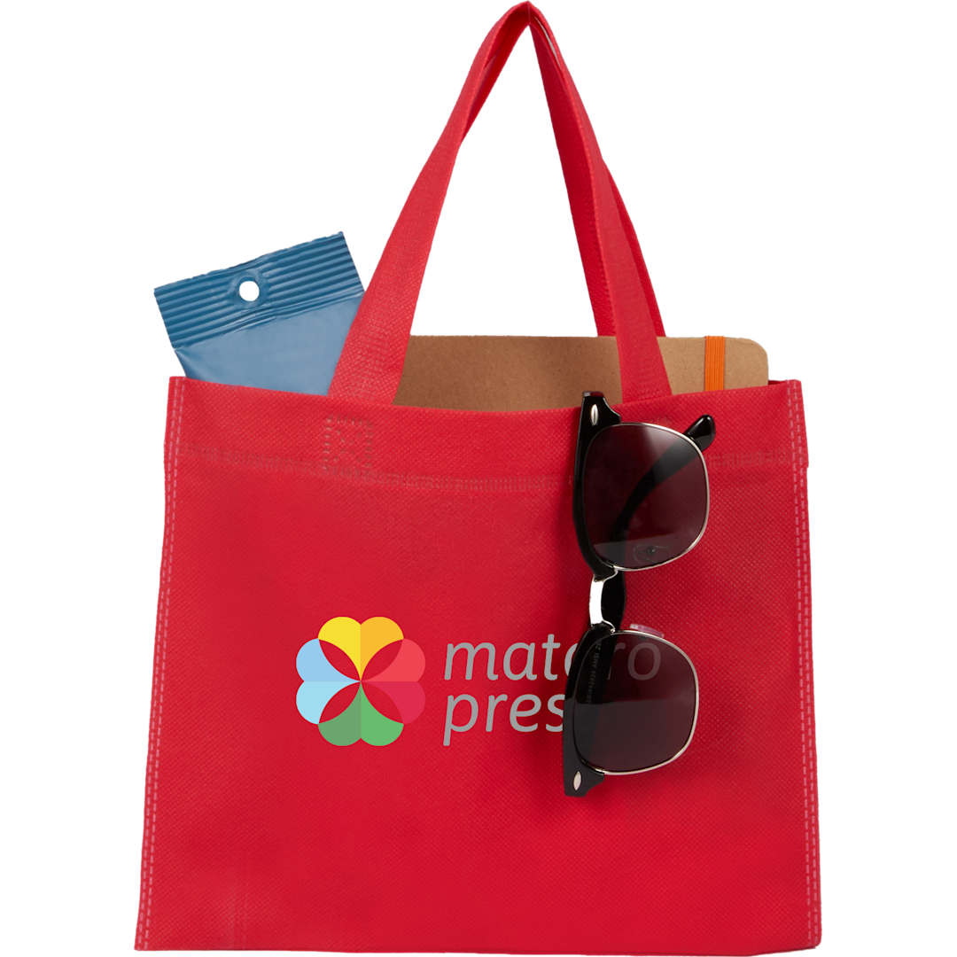 Bullet Mini Non-Woven Heat Sealed Tote - SM-5230 Red