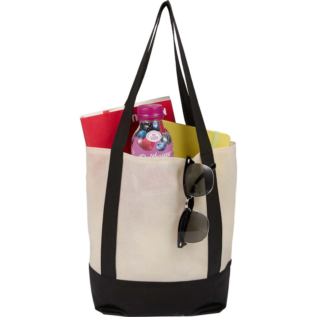 Lighthouse Mini Non-Woven Tote - SM-5231 Black