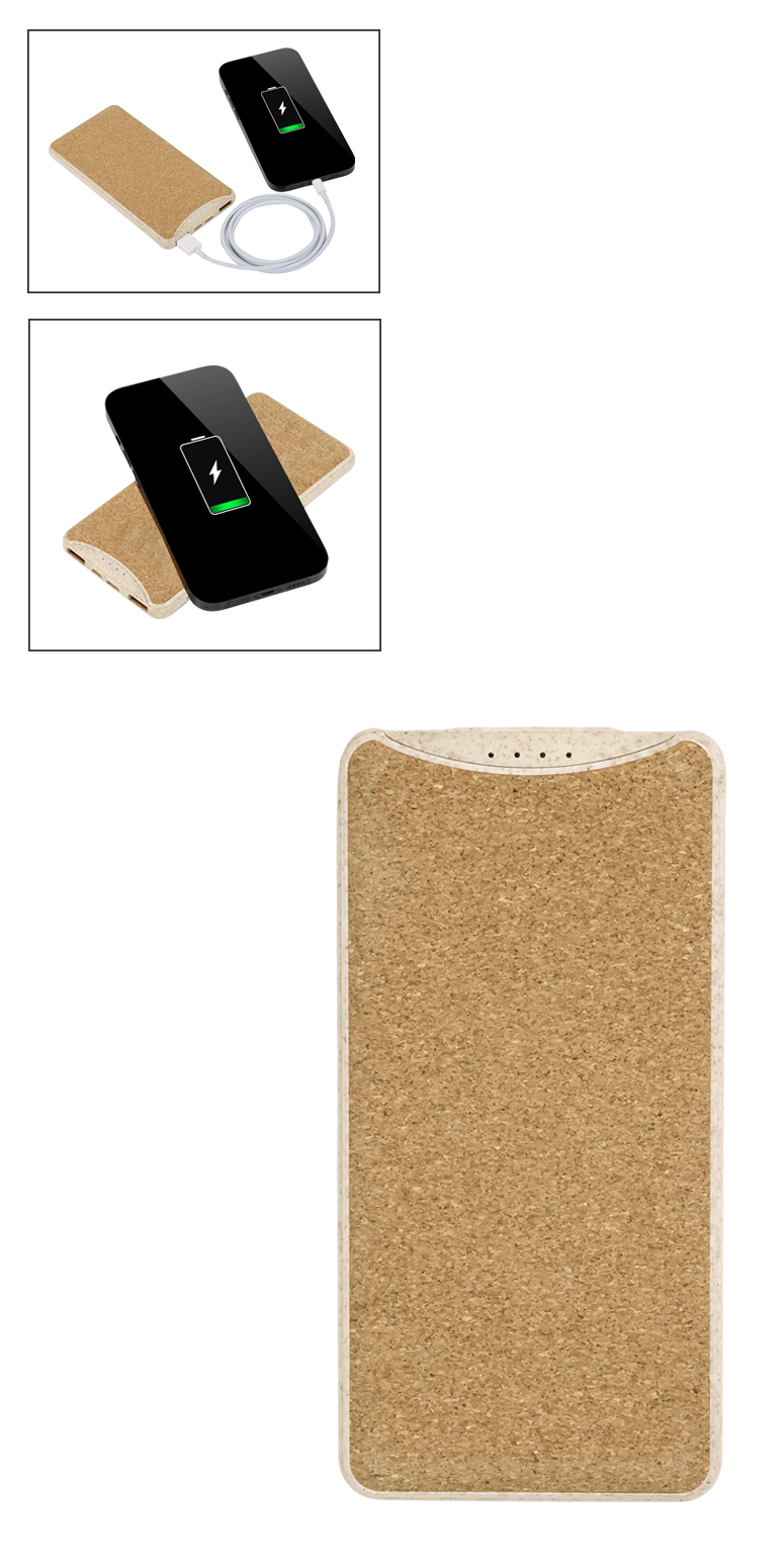 EarthTrendz 8000MAH Powerbank-EarthTrendz - EL235 Beige