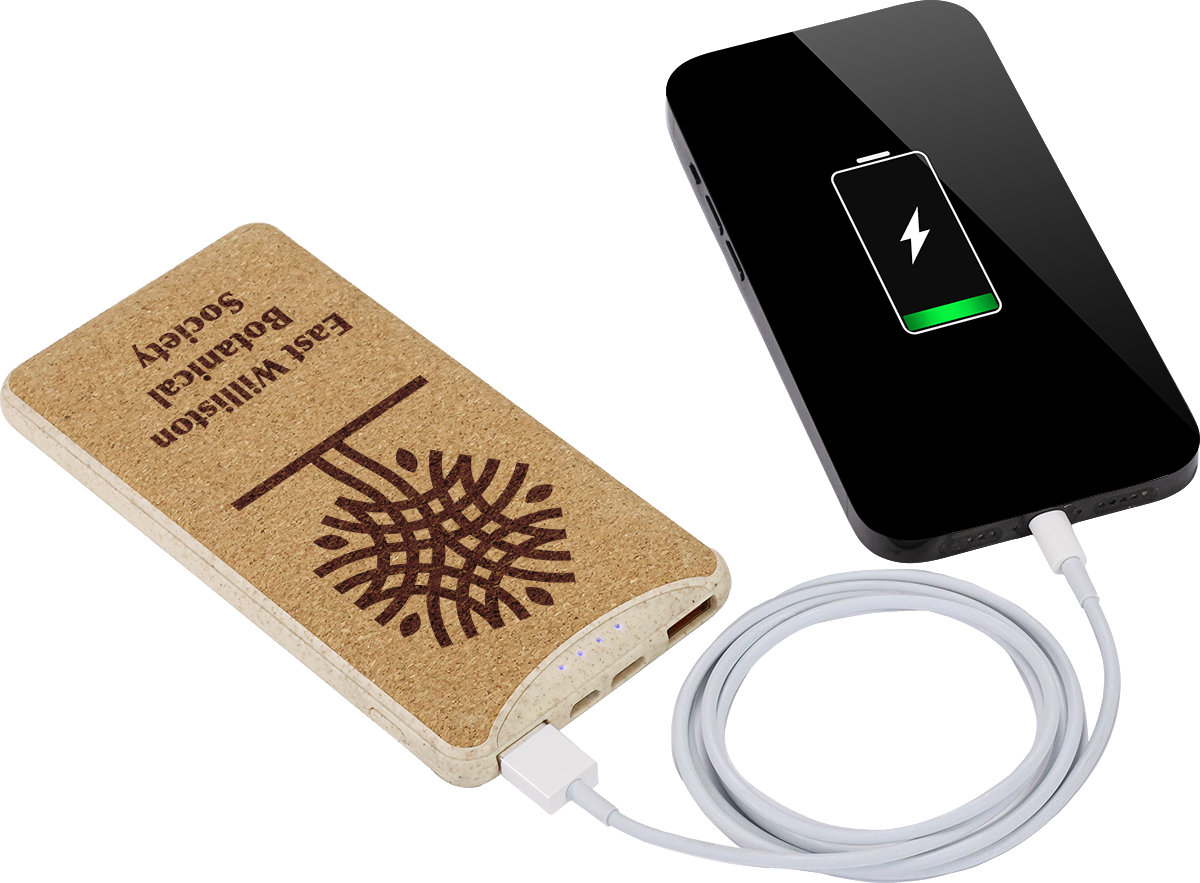 EarthTrendz 8000MAH Powerbank-EarthTrendz - EL235 Beige