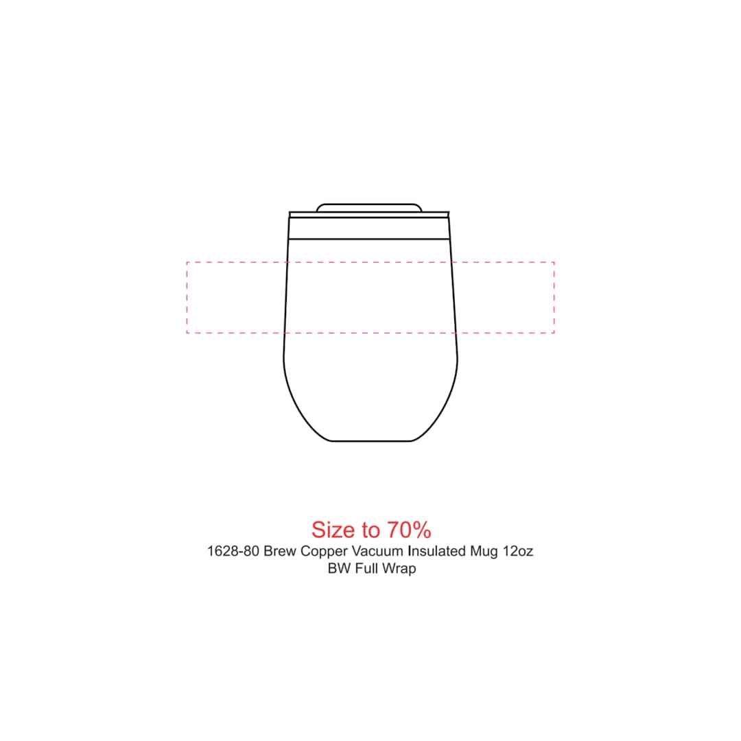 Brew Copper Vacuum Insulated Mug 12oz - 1628-80 Black