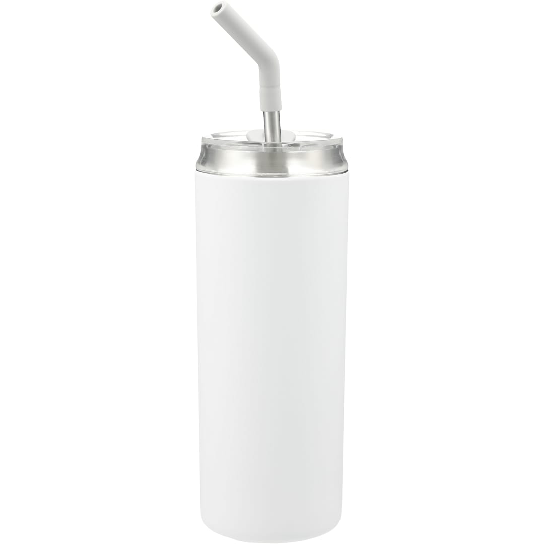 Marka Copper Vac Tumbler w/ SS straw 20oz - 1628-82 White