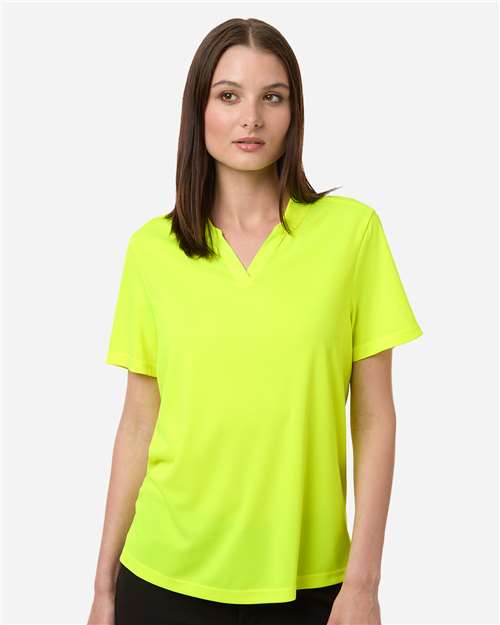 Core365 Women's Nova Performance Pique Polo - CE108W Safety Yellow