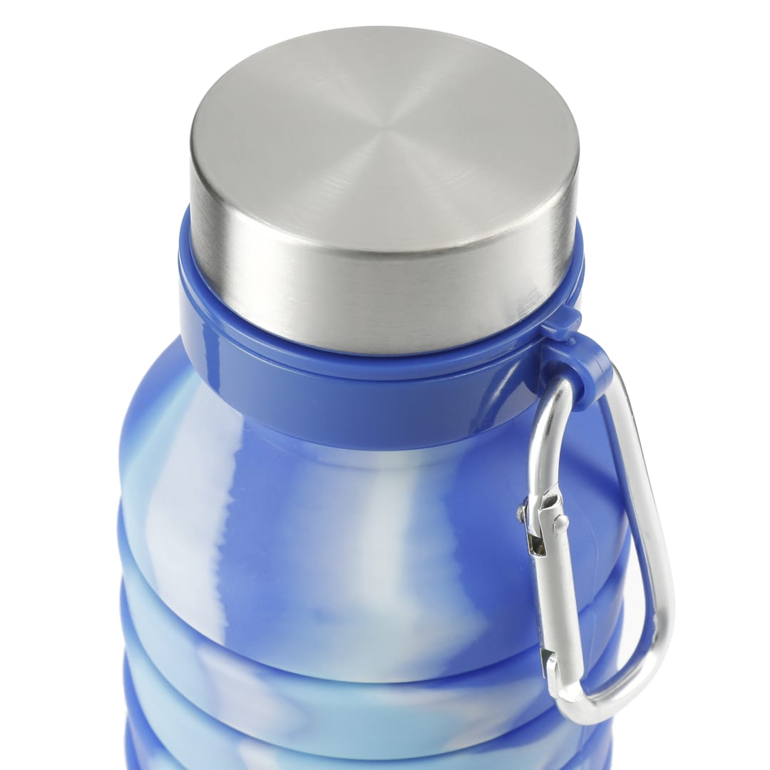 Zigoo Silicone Collapsible Bottle 18oz - Tie Dye - 1628-89 Blue