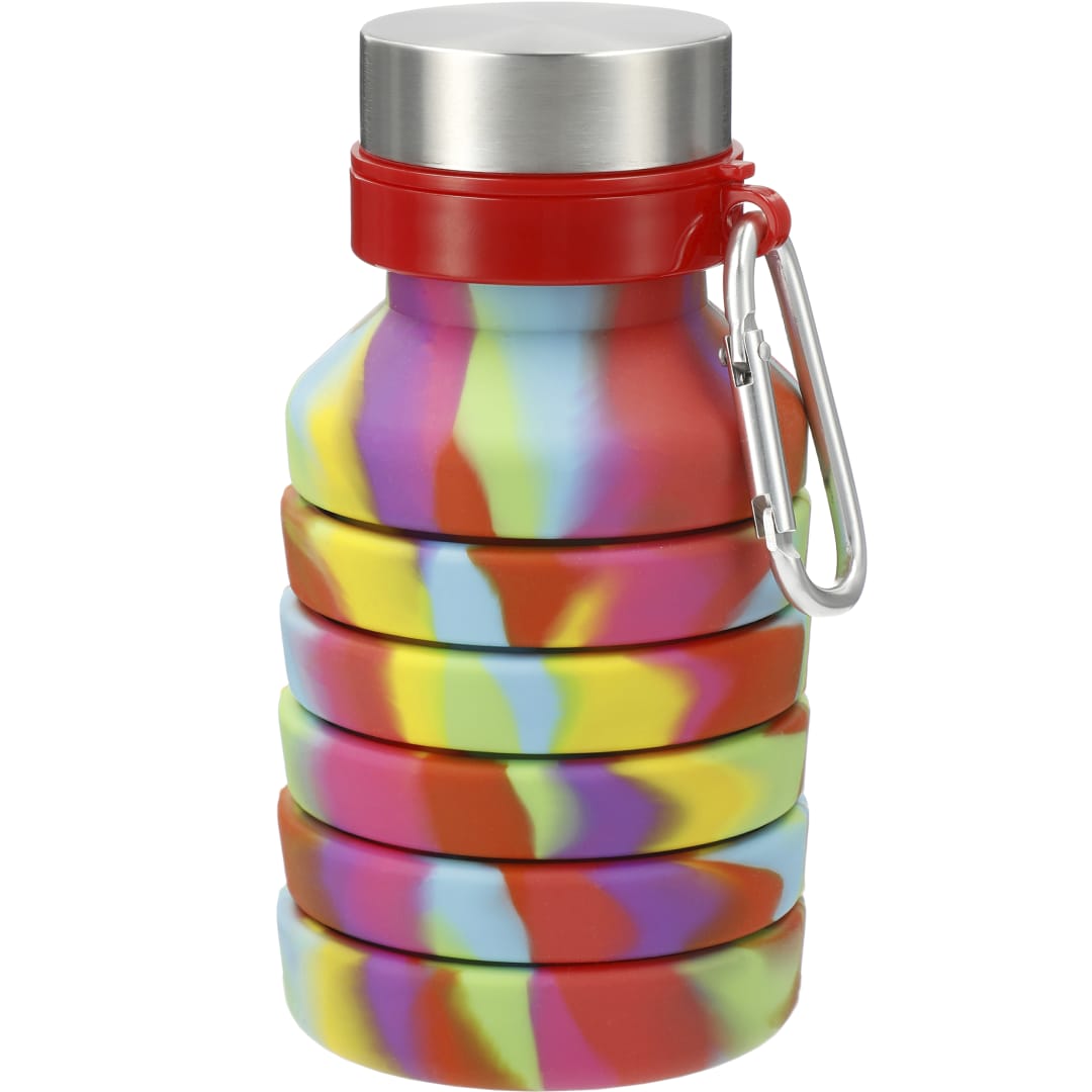 Zigoo Silicone Collapsible Bottle 18oz - Tie Dye - 1628-89 Multi