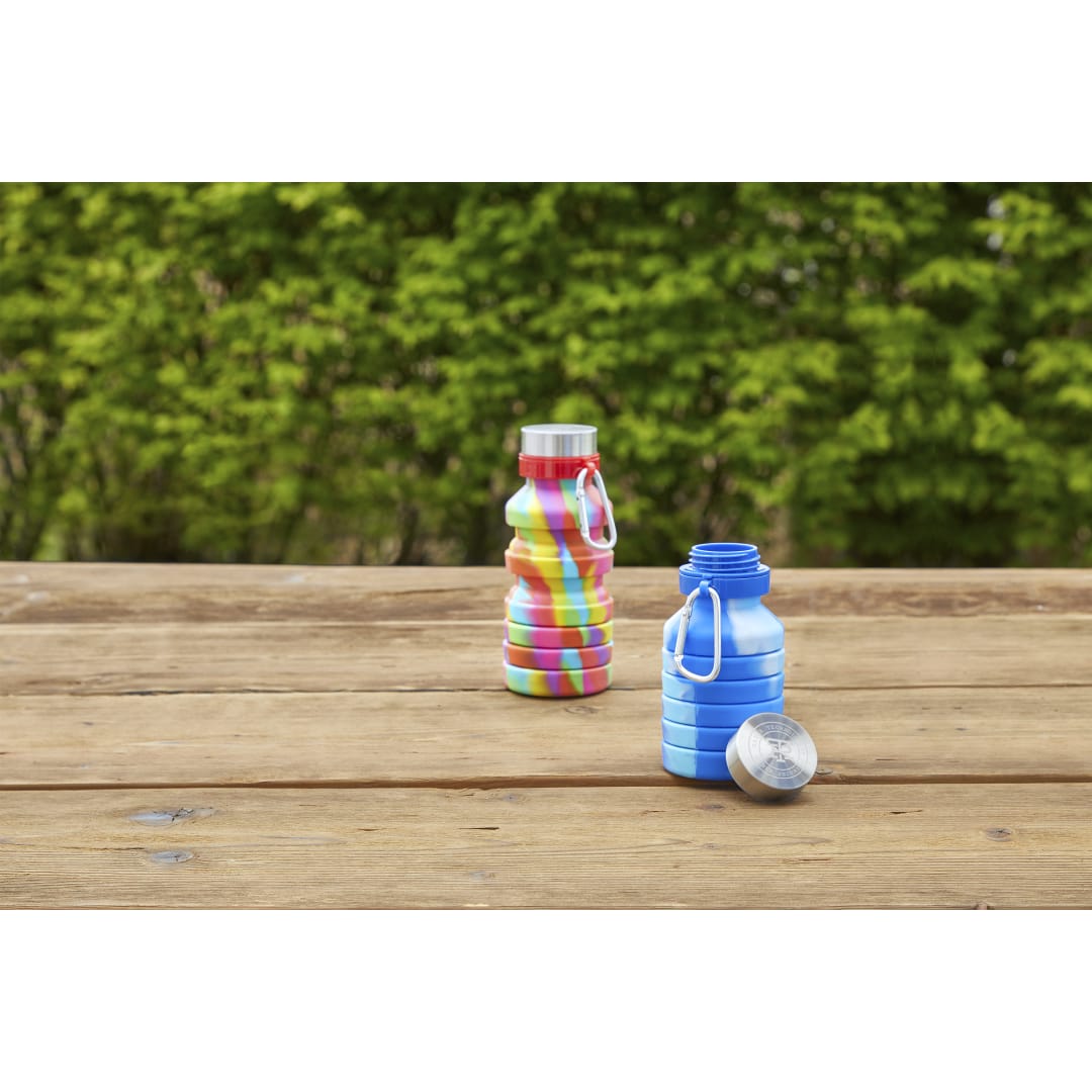 Zigoo Silicone Collapsible Bottle 18oz - Tie Dye - 1628-89 Blue