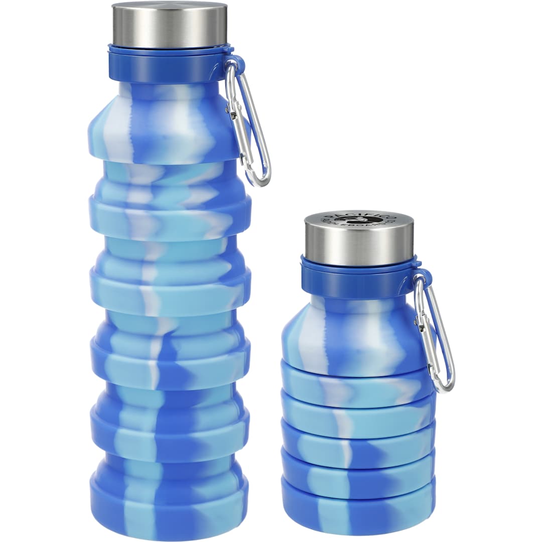 Zigoo Silicone Collapsible Bottle 18oz - Tie Dye - 1628-89 Blue