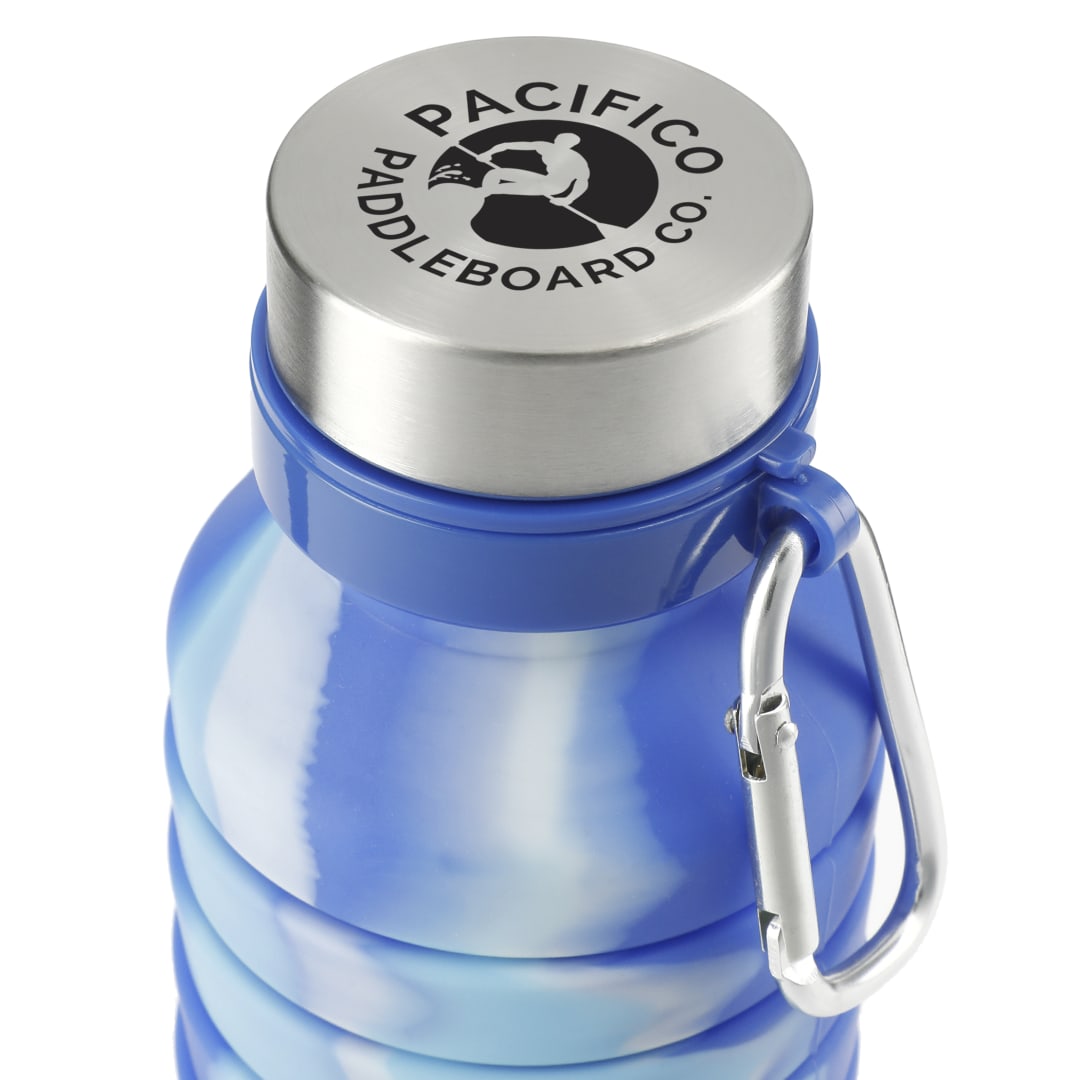 Zigoo Silicone Collapsible Bottle 18oz - Tie Dye - 1628-89 Blue