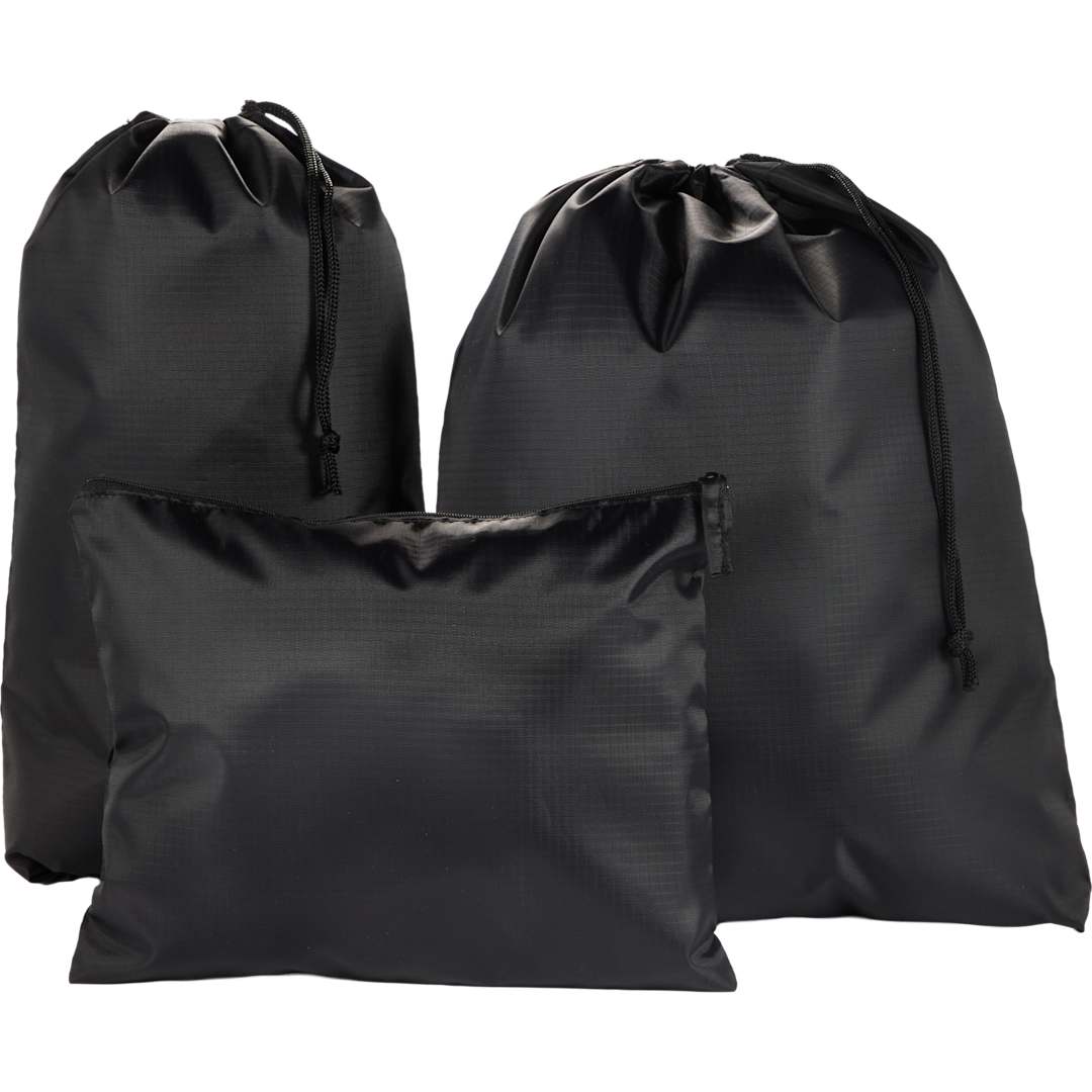 Recycled Travel Bag Set - 7901-31 Black