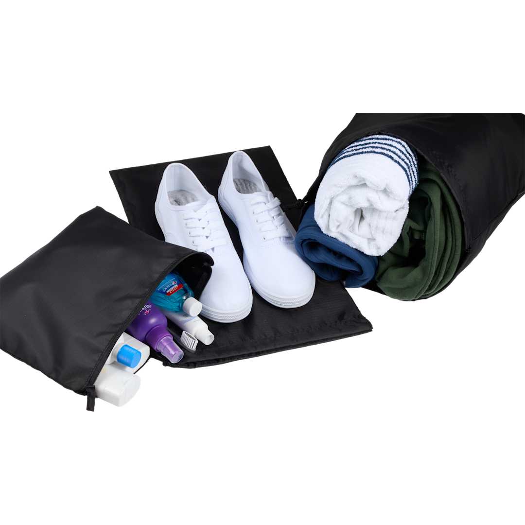 Recycled Travel Bag Set - 7901-31 Black