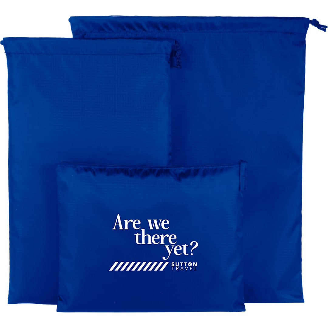 Recycled Travel Bag Set - 7901-31 Blue