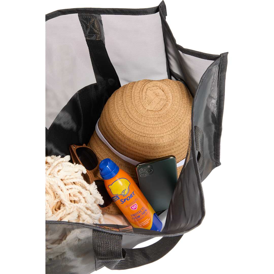 Large Mesh Beach Tote - 7901-45 Black