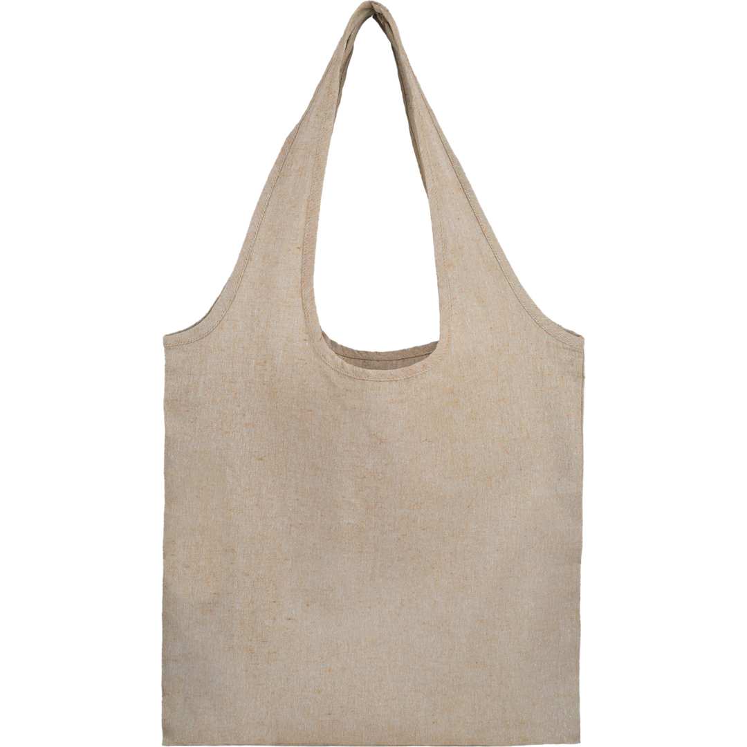 Bungalow 5oz Recycled Cotton Twill Shopper Tote - SM-5234 Natural